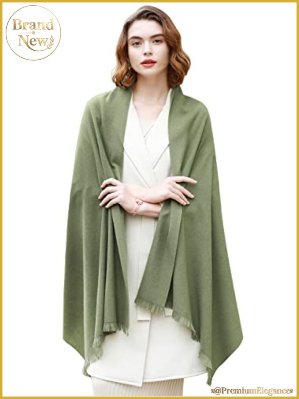 RIIQIICHY Women's Pashmina Shawl Wrap Scarf for Evening Dresses, Wedding,